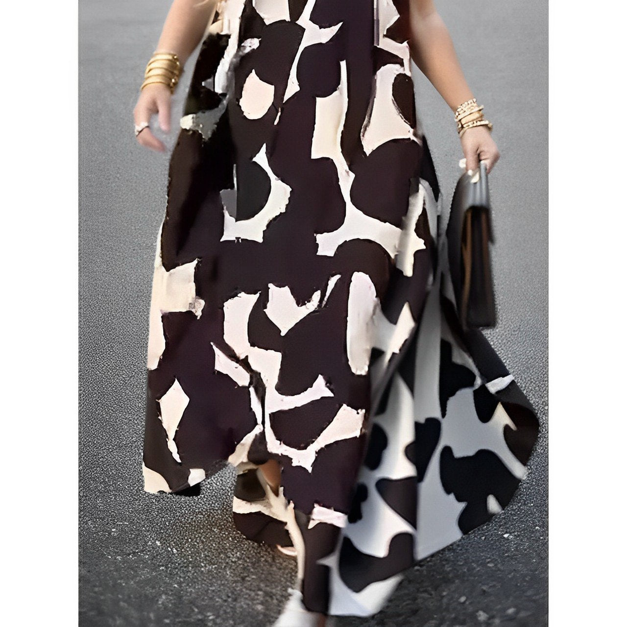 Marie - Maxikleid mit auffälligen Muster
