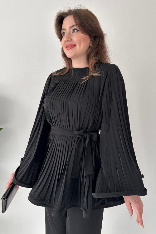 Elenor - Elegantes Damen-Sommer-Set Oberteil + Hose