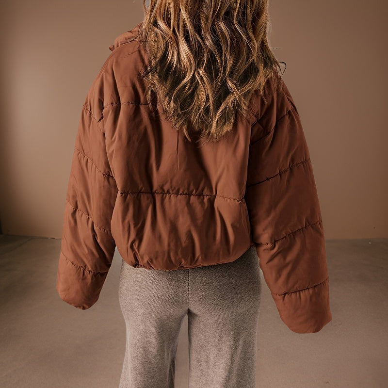 Carola - Einfarbige Steppjacke