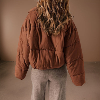 Carola - Einfarbige Steppjacke