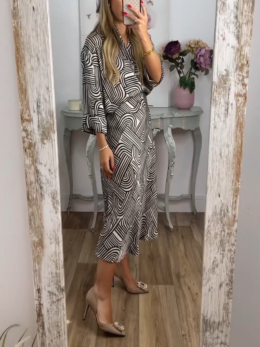 Camilla - Zweiteiliges bedrucktes Casual-Set