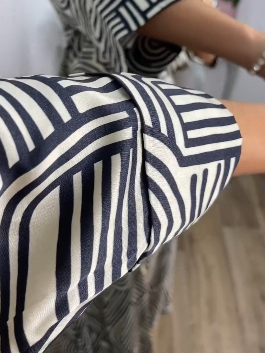 Camilla - Zweiteiliges bedrucktes Casual-Set