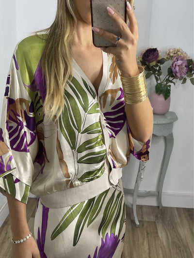 Natalia - Zweiteiliges Seidenset