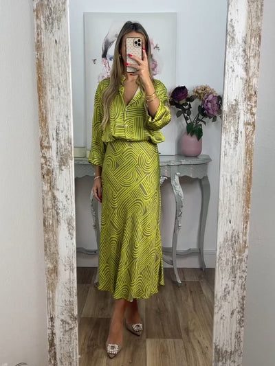 Camilla - Zweiteiliges bedrucktes Casual-Set