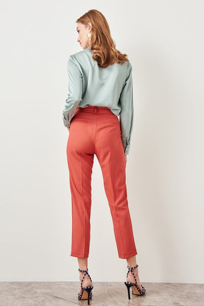 Alinda - Klassische Straight Leg Hose mit hoher Taille