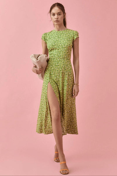 Magda - Bedrucktes Midi-Sommerkleid
