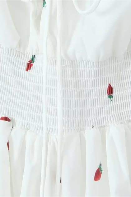 Rebecca - Mini-Print-Kleid mit Puffärmeln