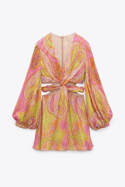 Miriam - Minikleid mit Cut-out-Knoten