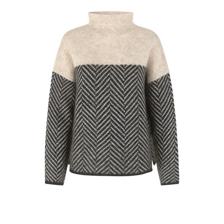 Amber - Luxuriöser Pullover mit hohem Ausschnitt