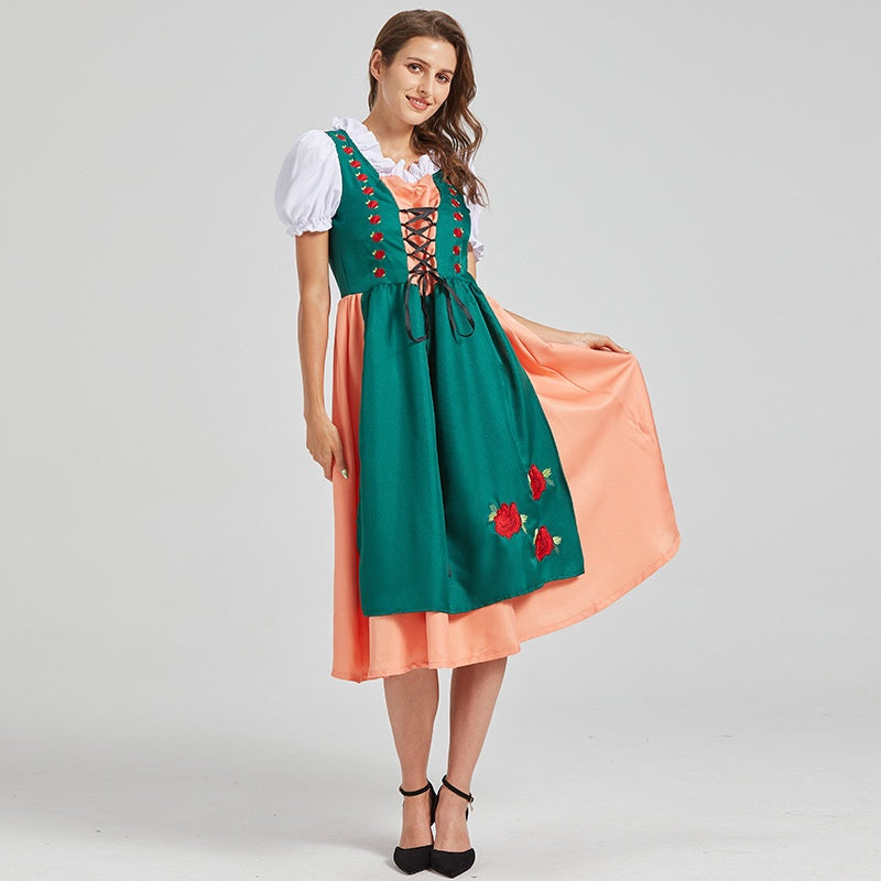 Damen Midi Oktoberfest Dirndl Kleid - Annemarie