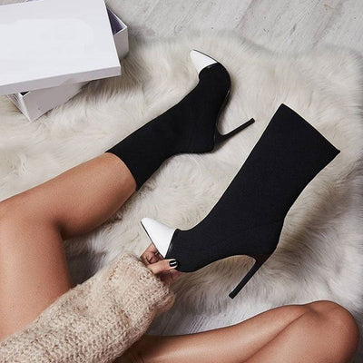 Madison - Trendy spitz zulaufende Ankle Boots mit hohen Absätzen