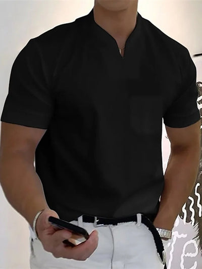 Enges Fitness-T-Shirt mit V-Ausschnitt für Männer