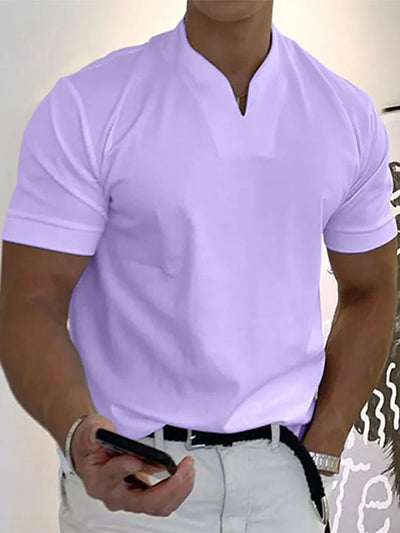 Enges Fitness-T-Shirt mit V-Ausschnitt für Männer