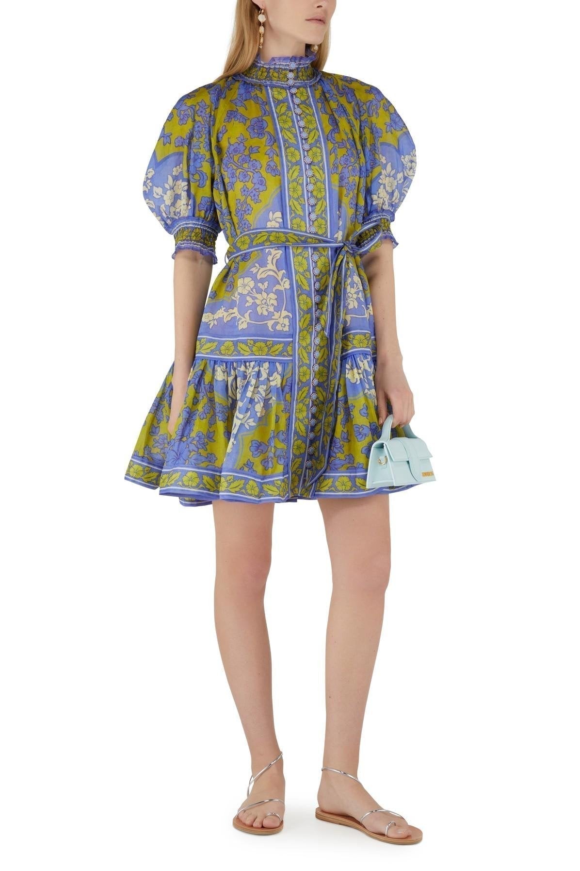 Liliana - Lila Mini-Laternenkleid