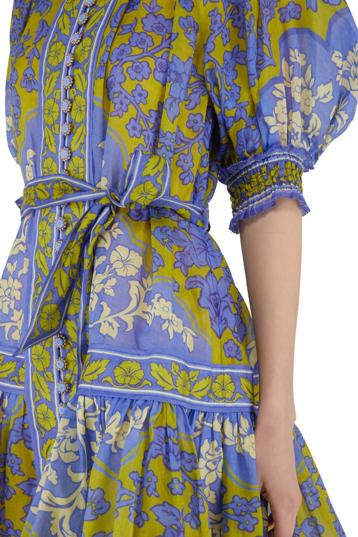 Liliana - Lila Mini-Laternenkleid