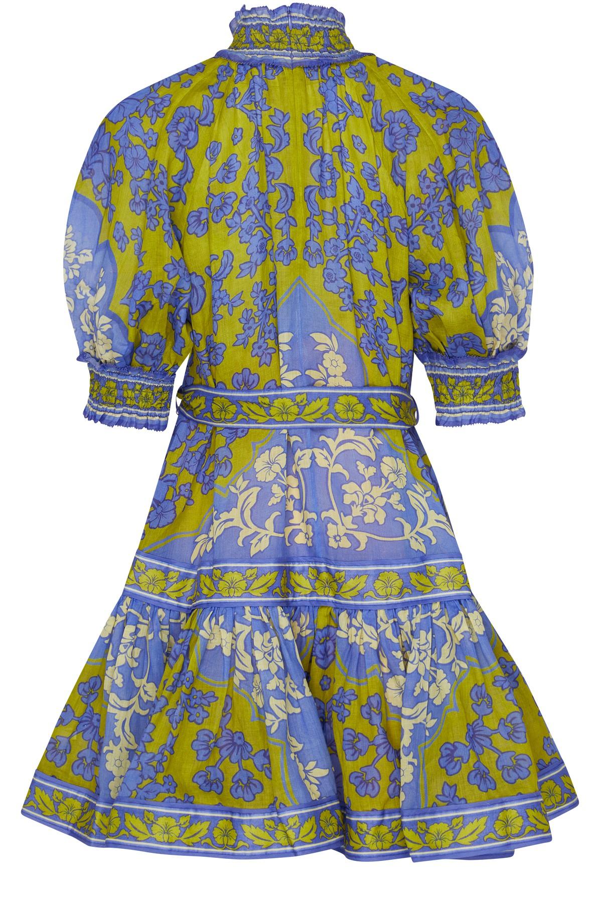 Liliana - Lila Mini-Laternenkleid